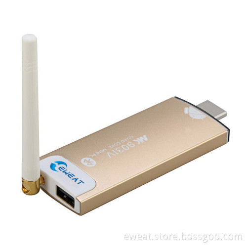 Quad Core Quad GPU Android HDMI TV Dongle with TF Card Slot and External Antenna MK903IV
